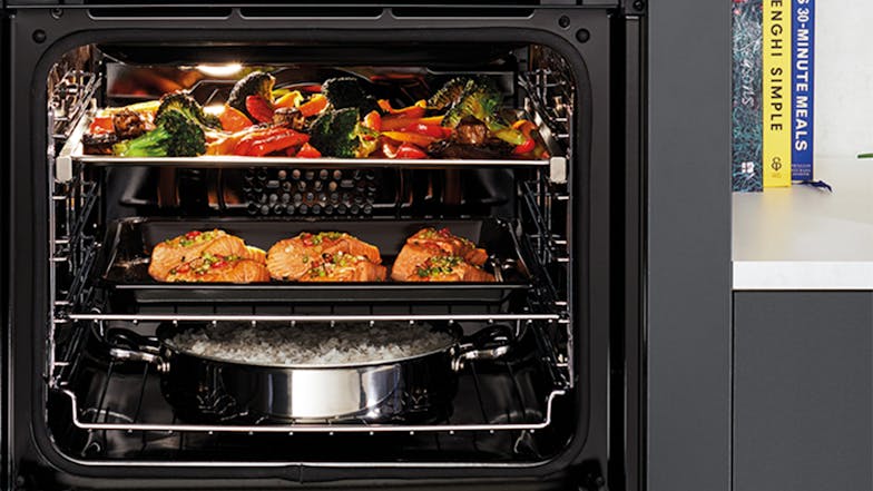 Westinghouse 60cm 7 Function Built-in Oven - Dark Stainless Steel (WVE6515DD)