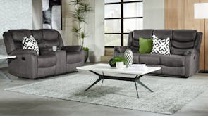 Balmoral 2 Piece Fabric Recliner Lounge Suite