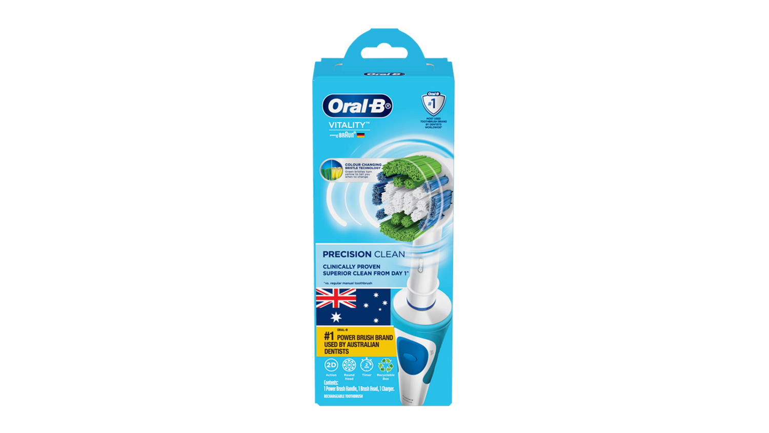 Oral-B Vitality Precision Clean Electric Toothbrush - White (D12-PC1 ...