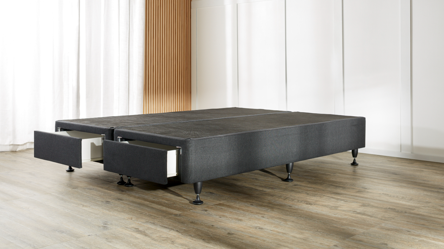 Platform 2 Front Drawer Storage Split Base by Sealy