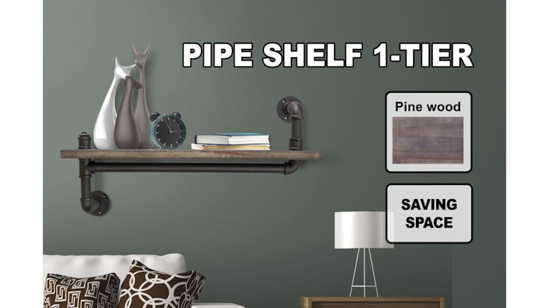 TSB Living Industrial Pipe Shelf