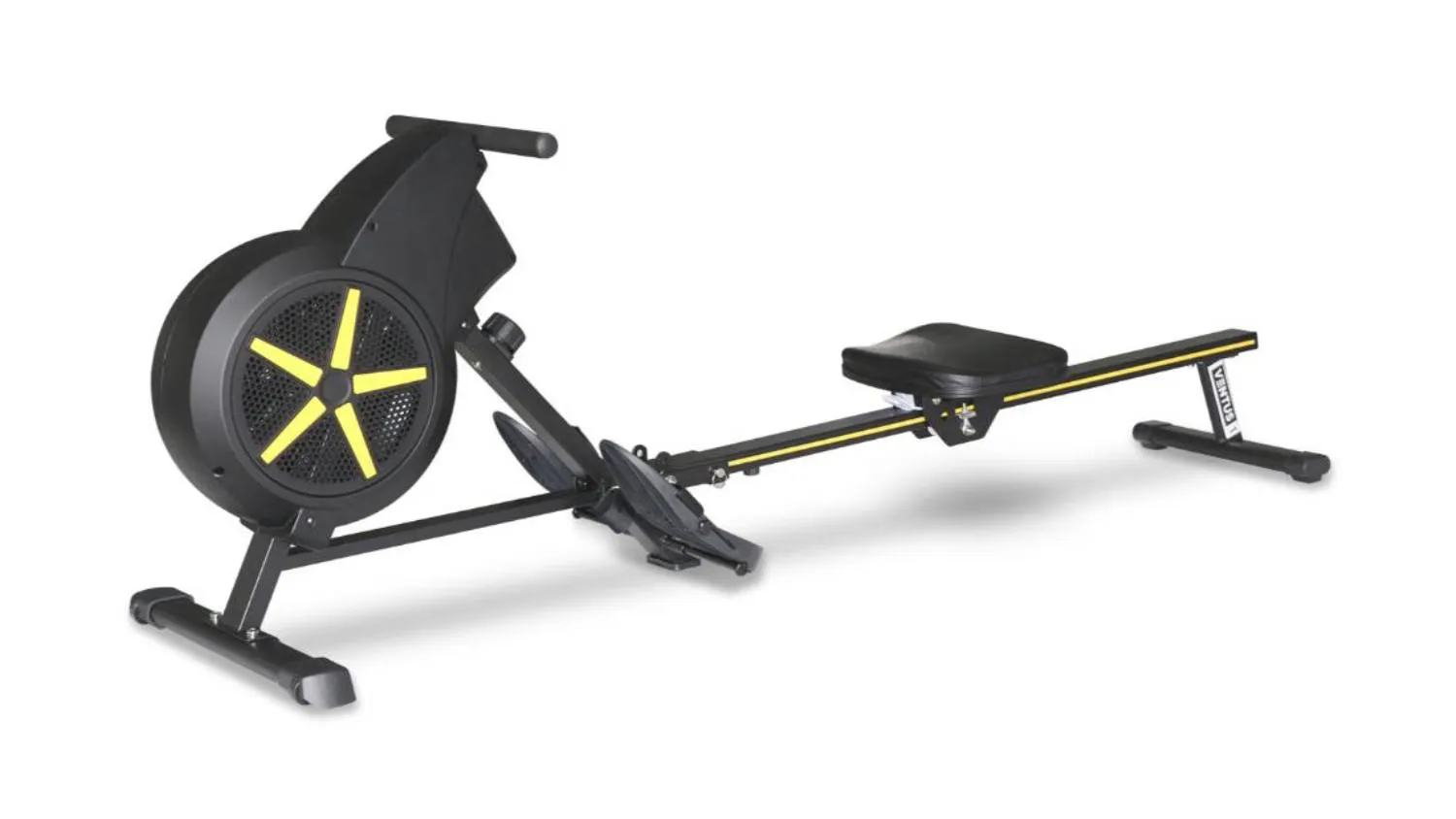 PROTRAIN Air Resistance Rowing Machine - Black/Yellow | Harvey Norman ...