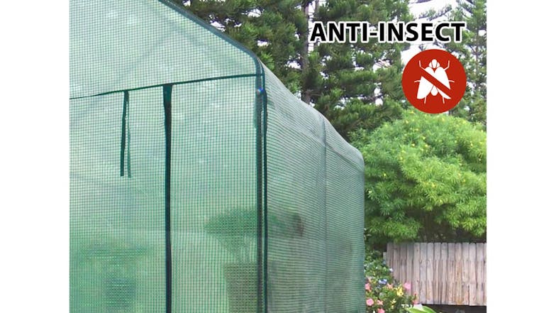 TSB Living Walk-In PE Greenhouse 1.2 x 1.9 x 1.9m - Green