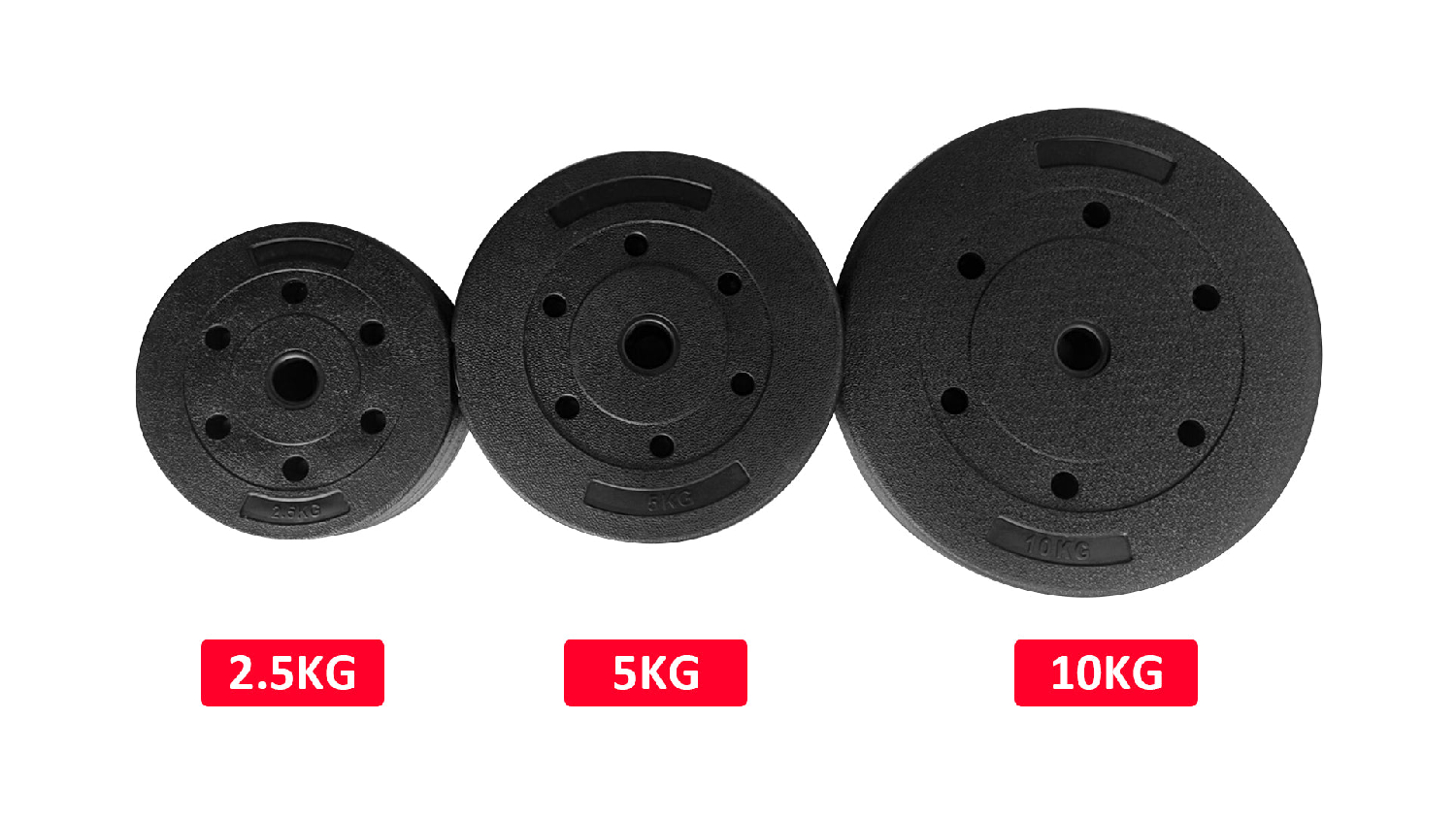 PROTRAIN Cement Weight Plate 2.5kg 8pcs.