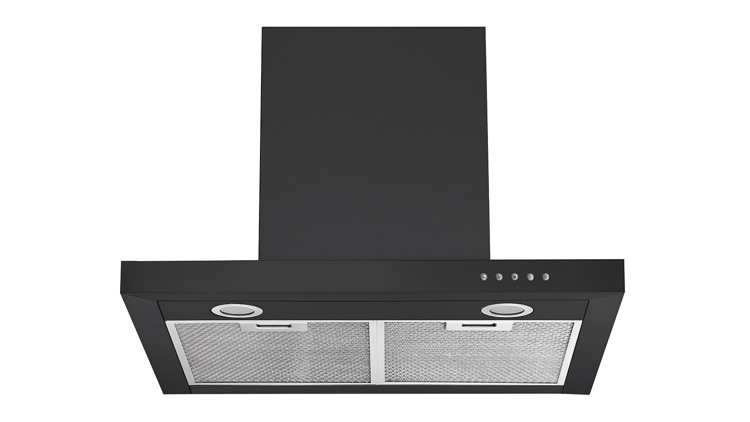 Robinhood 60cm Box Chimney Wall Mounted Rangehood - Black (RWE 600/RWE3CL6MBDC)