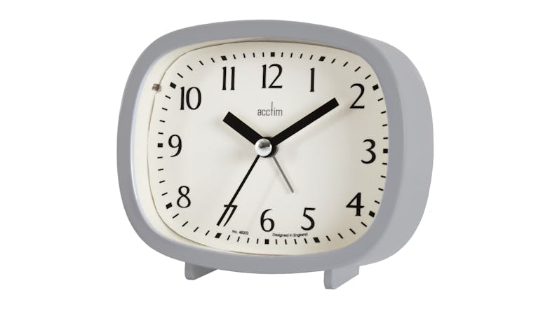 Acctim "Hilda" Alarm Clock - Pidgeon Grey