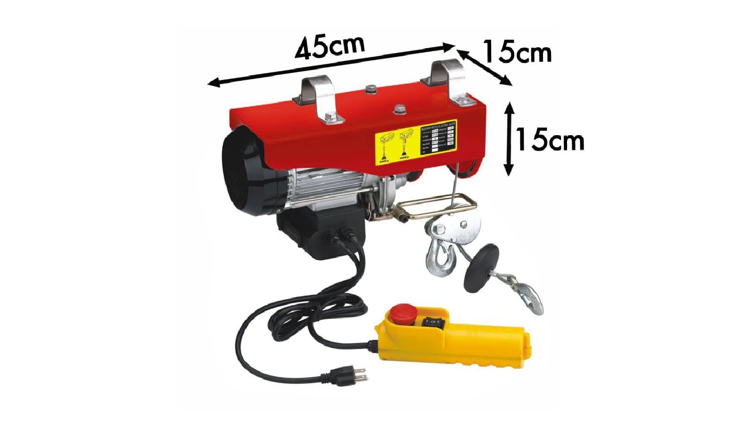 TSB Living Electric Hoist Winch 300kg with Wired Remote