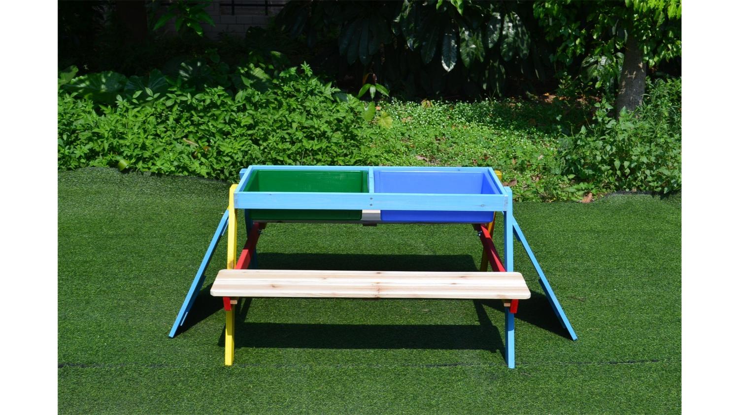 TSB Living Children S Wooden Picnic Bench With Built In Basin Harvey   PR2753 5 