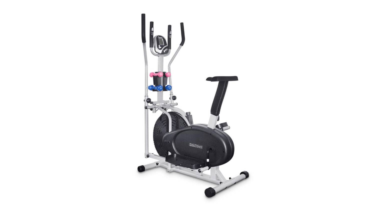 PROTRAIN Eliptical Trainer with Saddle, Dumbbells