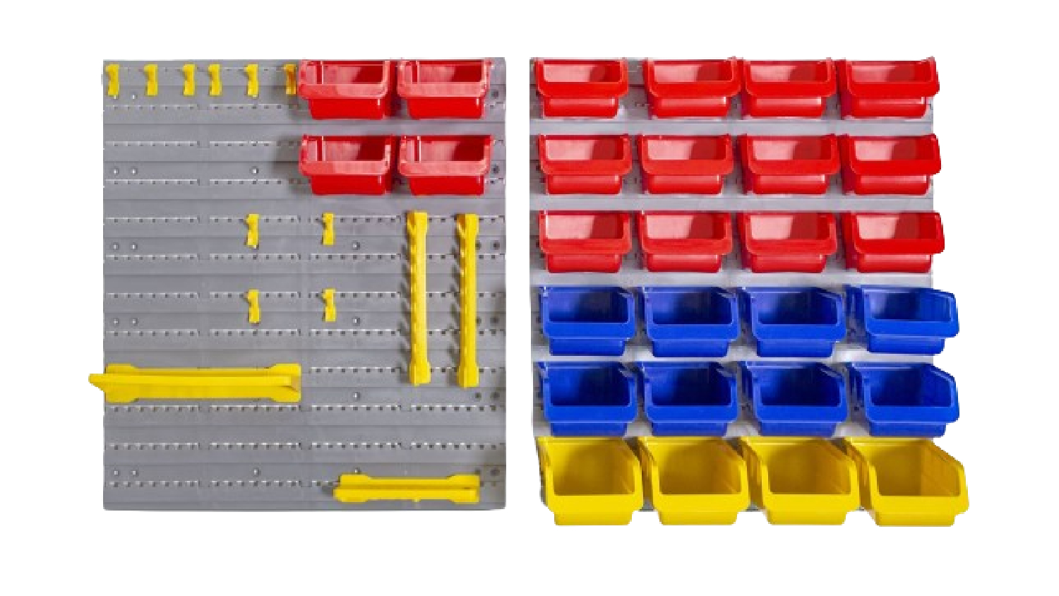 TSB Living Wall Mounted Bin Rack 44pcs.