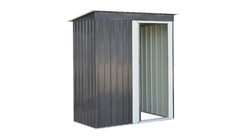 TSB Living Economic Garden Shed 162 x 86 x 181cm - Garden Grey