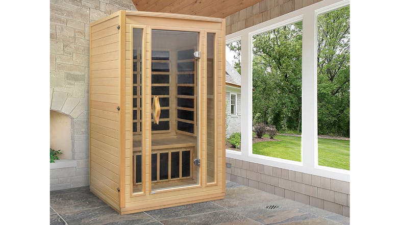 TSB Living 2-Person Infrared Home Sauna with Carbon Heating, Digital Control System