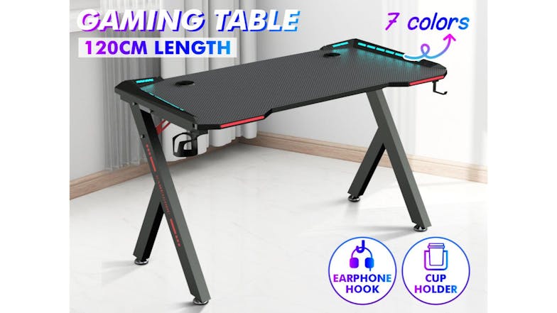 TSB Living Gaming Desk with RGB Light Effects