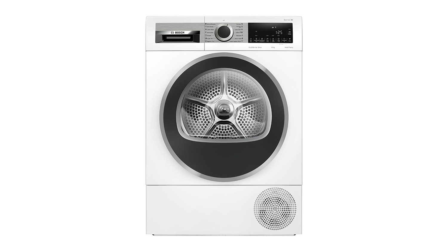 Bosch 8kg 14 Program Heat Pump Condenser Dryer White Series 8