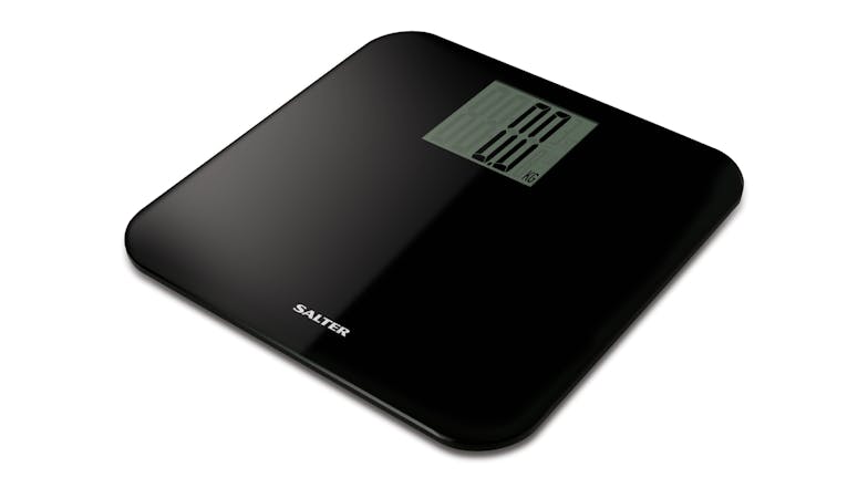 Salter MAX Electronic Bathroom Scales with LCD Display, Large Numbers - Black