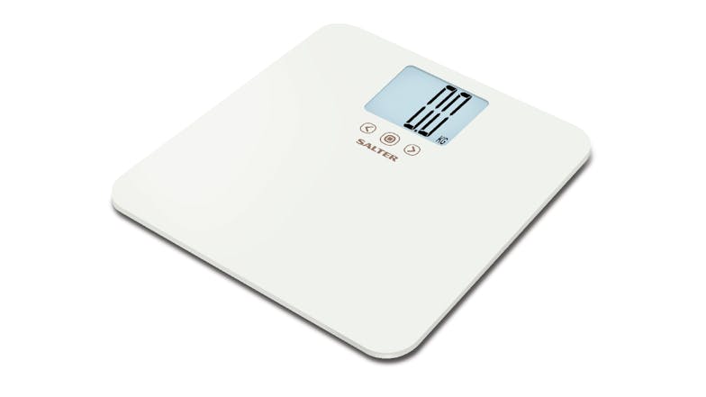 Salter MAX Electronic Bathroom Scales with Memory, BMI Reading - White