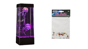 JINX Luminous Jellyfish LED Lamp with Sea Balls Bundle