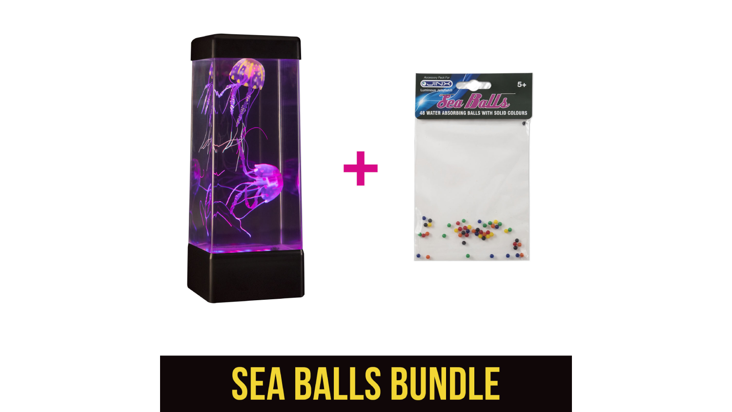 JINX Luminous Jellyfish LED Lamp with Sea Balls Bundle Harvey Norman