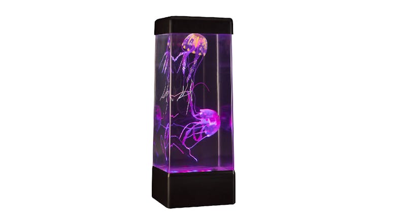 JINX Luminous Jellyfish LED Lamp with Jelly Bubbles & Seahorses Bundle