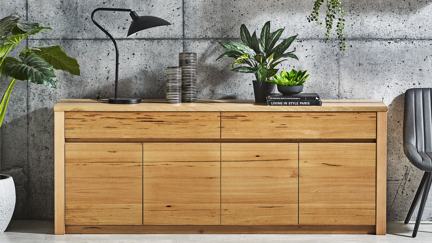 Atoka 2000mm 4-Door 2-Drawer Buffet Table