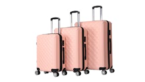 TSB Living Luggage Set 3pcs. - Diamond Pink