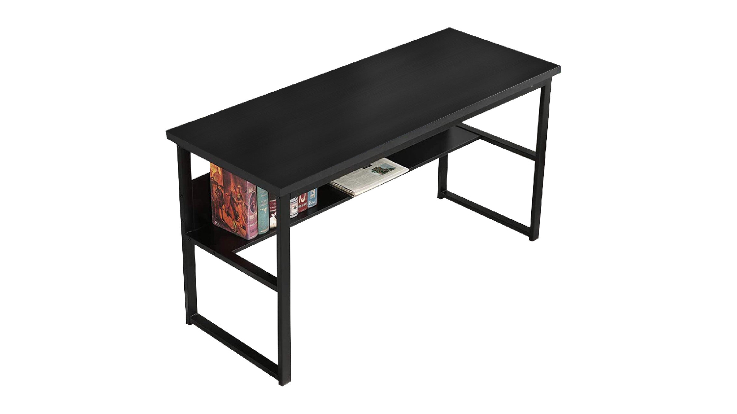 TSB Living Coelsh Desk with Bookshelf Black Harvey Norman New Zealand