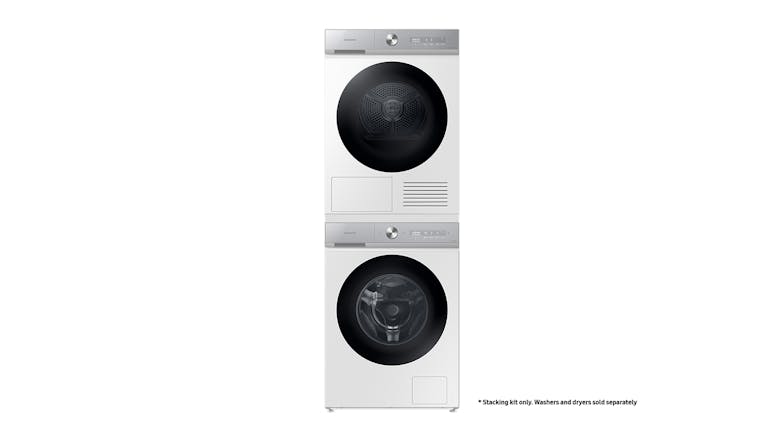 Samsung Bespoke Front Loading Washing Machine and Dryer Laundry Stacking Kit - White (SKK-SRW/SA)