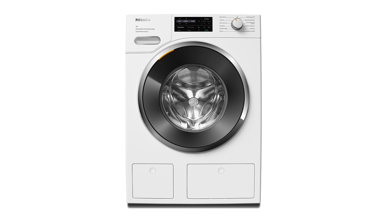 Miele 8kg 12 Program Front Loading Washing Machine Lotus White (WWH 860 WCS/11902450) Harvey