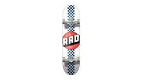 RAD Board Co. Dude Crew Complete Skateboard 19 x 78cm - Checker Stripe