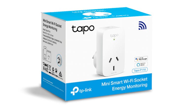 TP-Link Tapo P110 10A Mini Smart Wi-Fi Plug with Energy Monitoring - 1 Pack