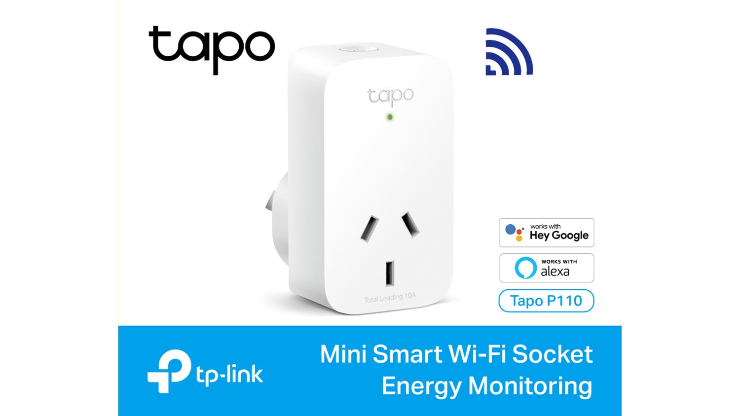 Tapo P110, Mini Smart Wi-Fi Plug, Energy Monitoring