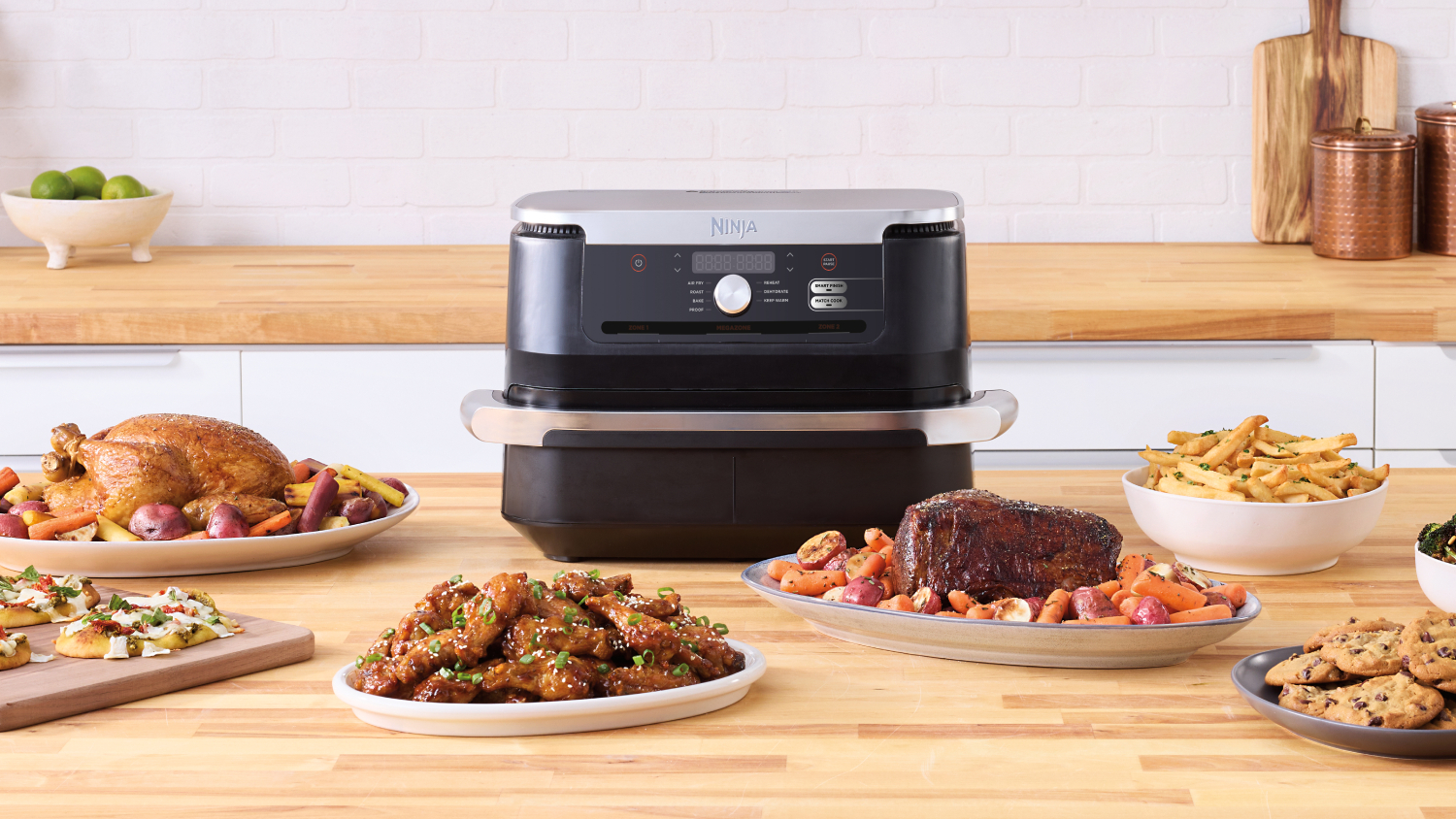 Ninja XXXL FlexDrawer 10.4L MegaZone Air Fryer - Black/Silver (AF500)