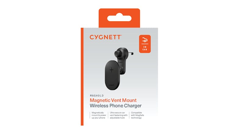 Cygnett EasyMount Magnetic Wireless Charger - Vent Mount