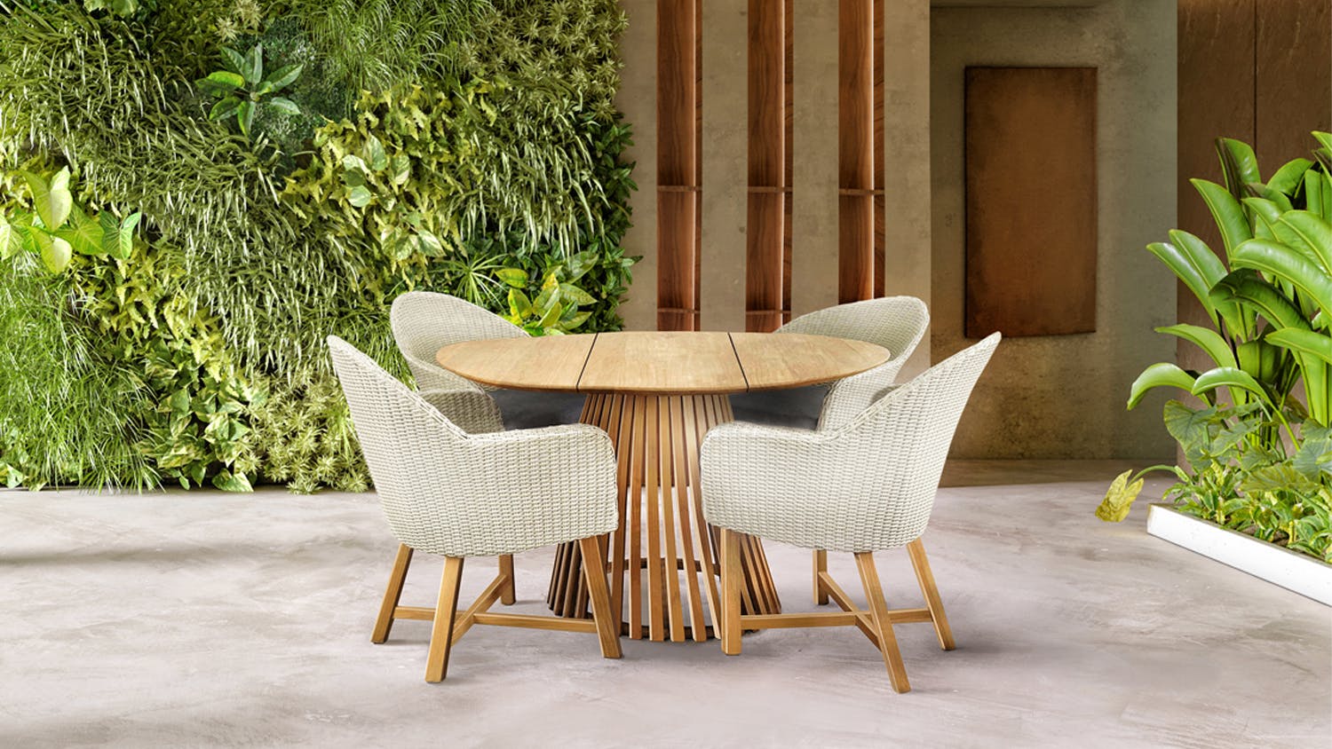 Indie 5 Piece Outdoor Dining Setting