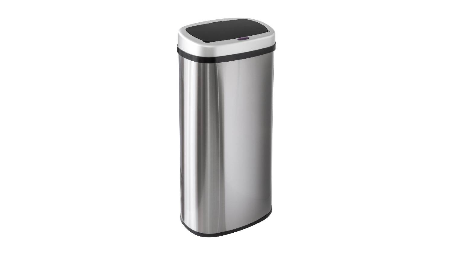 Dual Compartment Smart Sensor Rubbish Bin with Deodorant Compartment 70L - Silver