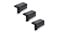 Lenoxx Wireless Solar-Powered Deck Light Set 3pcs. - Black/Warm White