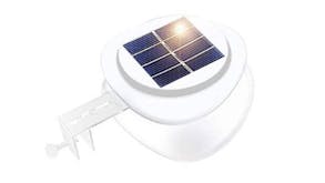 Lenoxx Multipurpose Solar-Powered Outdoor Light with Mount - White