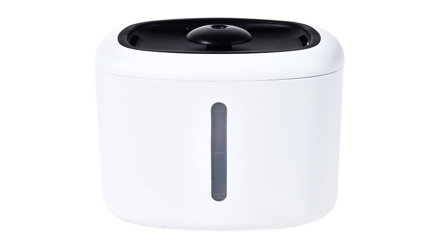 A close-up of the Lenoxx smart pet filtered water fountain