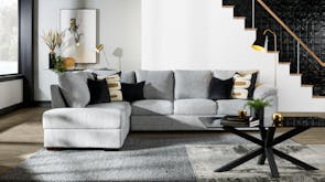 Skylar Fabric Corner Sofa with Chaise