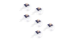 Lenoxx Multipurpose Solar-Powered Outdoor Light with Mount 6pcs. - White