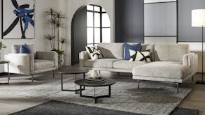 Watson 3 Seater Fabric Lounge Suite with Chaise