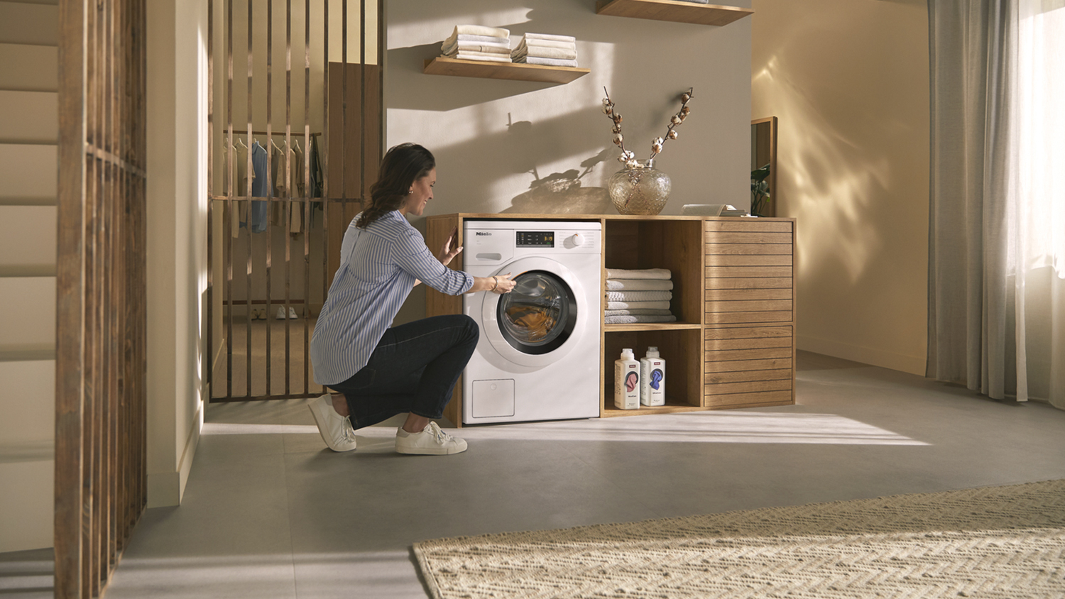 Miele 7kg 12 Program Front Loading Washing Machine Lotus White