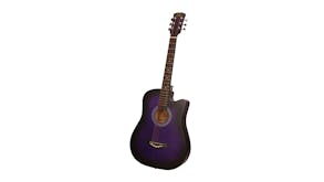 Tune Master 38" Acoustic Guitar with Carry Bag - Purple