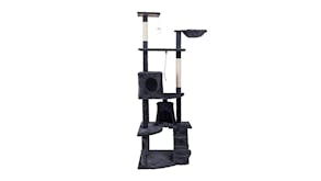 TSB Living Corner Cat Tree with Hides, Nests 193cm - Grey/Beige