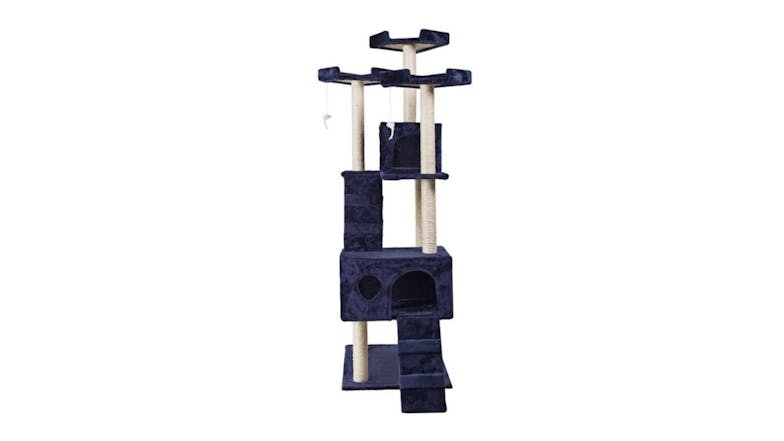TSB Living Cat Tree with Hides, Nests 185cm - Blue