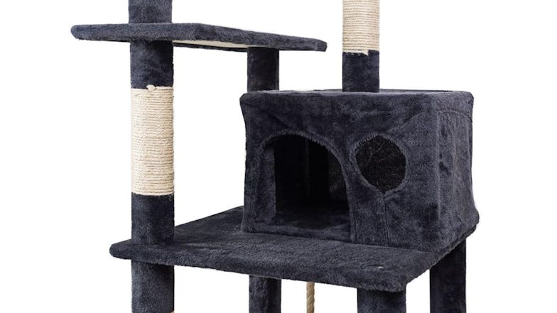 TSB Living Cat Tree with Hide, Nests 160cm - Grey