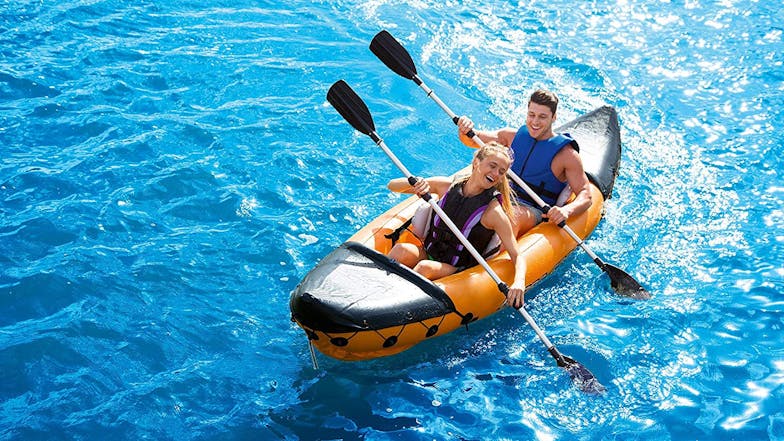 Bestway Inflatable 2-Person Kayak with Oars - Orange