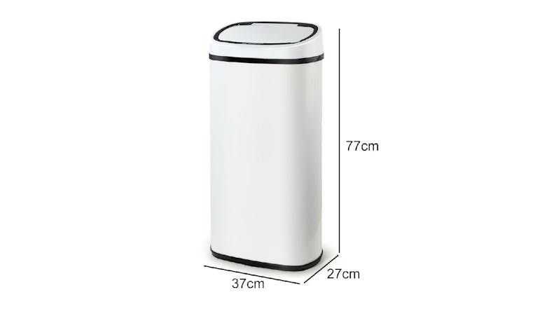 TSB Living 68L Motion Sensor Rubbish Bin - White