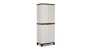 TSB Living Full-Height Outdoor Storage Cabinet - Cream