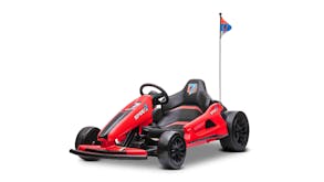 TSB Living Kids' Electric Go Kart with Drift Capability - Red